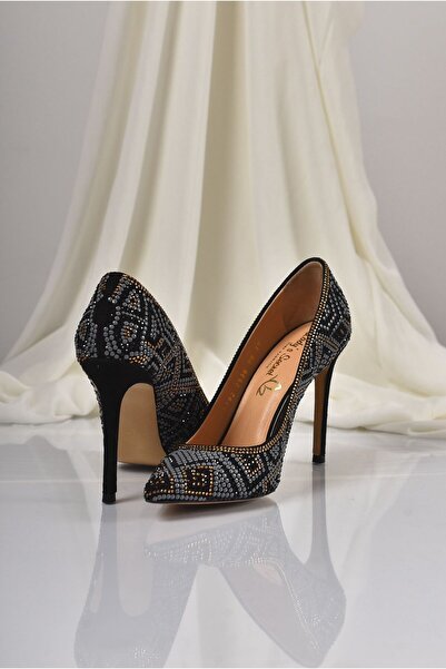 NO BRAND Women's Stiletto Heels Made of Suede Leather