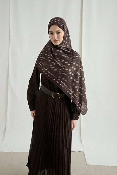 cs camellia scarf Bambi Kraş Shawl - Bitter Brown