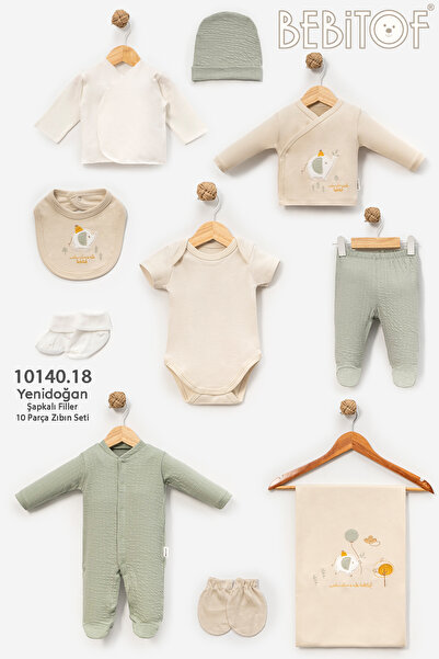 Bebitof My Baby Kumsal 100% Cotton 10 Lu Hospital-Issued Hats for Babies 10140