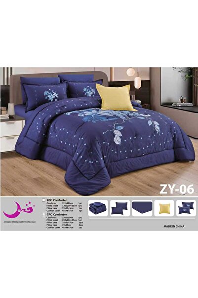 Moon Luxury Summer Double Quilt, Puffy, Embroidered, 7-Piece Set - Double Quilt