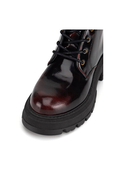 BADURA ankle boots for women burgundy PILO-SL-04301