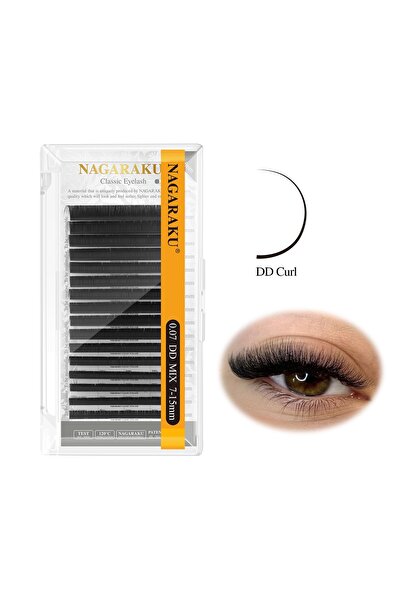 NAGARAKU İpek Kirpik 0.07 KALINLIK DD KIVRIM MİX KUTU (DD KIVRIM)