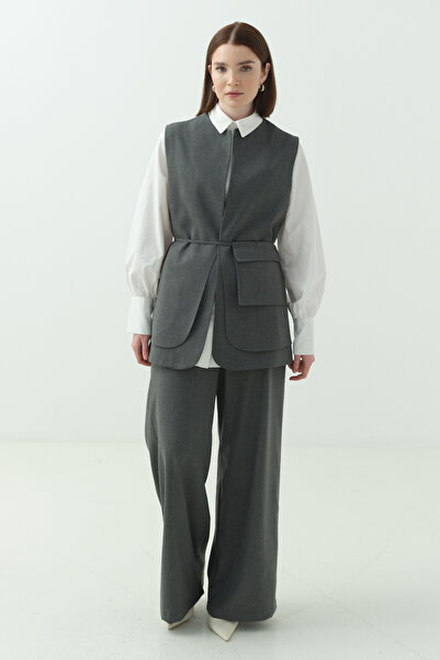 FUSHYA Çanta Detaylı Pantolonlu Takım