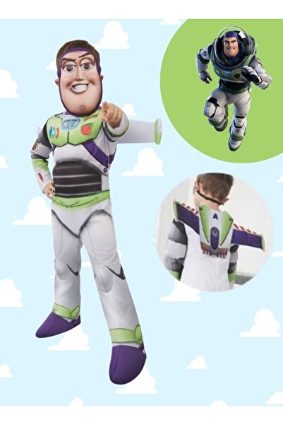 Premium Buzz Lightyear Style Inflatable Costume for Kids Space Hero Fancy Dress