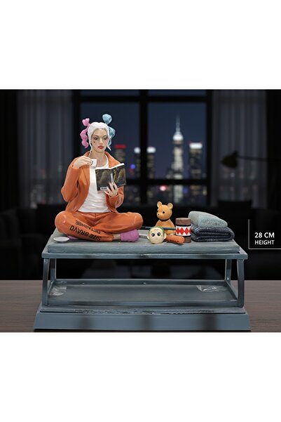 Kuzey Tacı Suicide Squad Harley Quinn Belle Reve Prison Dekoratif Figür Hücre...