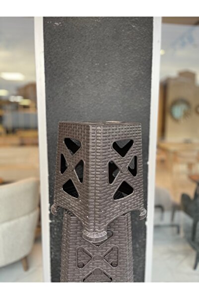 Yıldız Mobilya Rattan Sert Plastik Güneş’e Dayanıklı Tabure 1 Adet