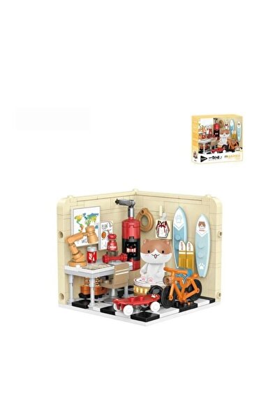 My Reality Fashion P885008 لعبة بناء مكعبات غرفة القطط المكونة من 238 قطعة