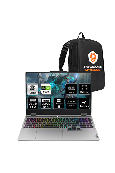 LENOVO LOQ 15IRX10 i7-13700HX 24GB 512GB SSD RTX5050/8GB 100W 15.6'' FHD W11H...