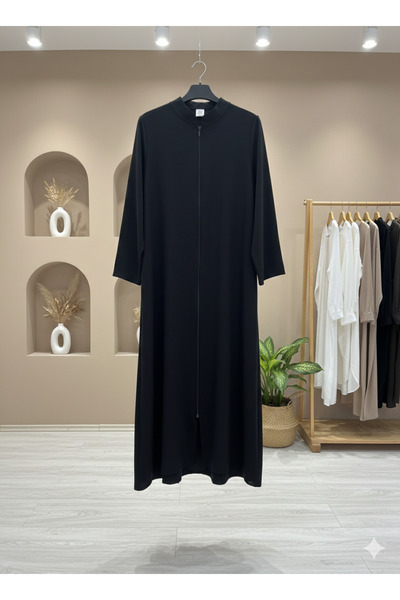 fariza tekstil Aerobin kumaş düz model tam boy ferace