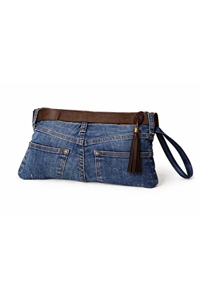 Bodrummix Düz Kemer Detaylı Clutch Canta