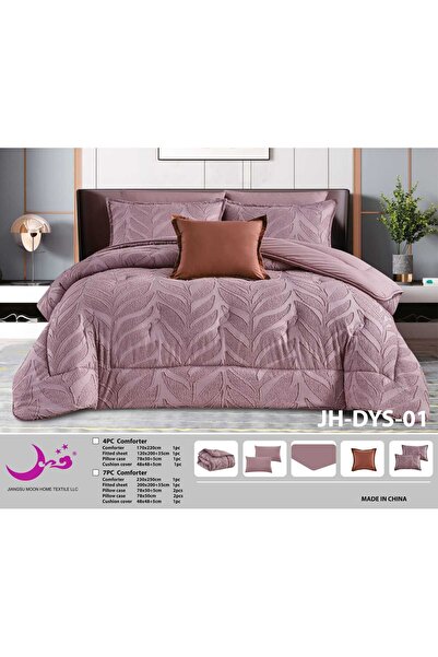 Moon Luxury Summer Double Quilt, Puffy, Embroidered, 7-Piece Set - Double Quilt