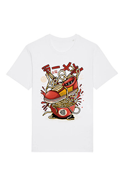 Kartier Tricou Unisex Alb Ramen Sneakers
