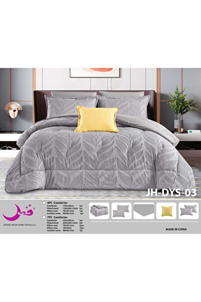 Moon Luxury Summer Double Quilt, Puffy, Embroidered, 7-Piece Set - Double Quilt