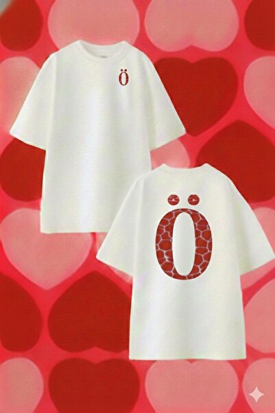 playwear PLAY WEAR RUJLU TRICOU OVERSIZE CU LITERA B IMPRIMATĂ