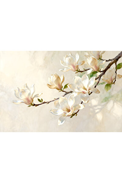 VeliumCraft Tablou Canvas Magnolie Dans 3, 90x60 cm, sasiu de lemn, panza de ...