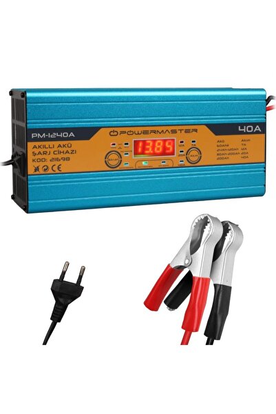 Powermaster Dc-1240A 12Volt Max 40Amper Akıllı Akü Şarj Cihazı