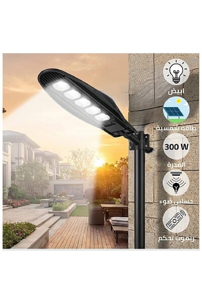 Hummer Solar-powered outdoor spotlight, white light, 300 watts