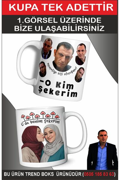 siverek reklam Kişiye Özel Fotoğraflı Memati Replikli O Kim Şekerim Kupa | Öz...