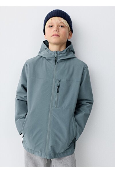 MANGO Kids Kapüşonlu su geçirmez parka