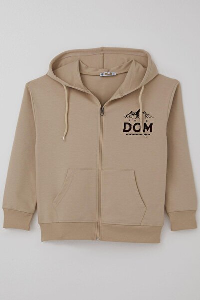 ALG Boy's Cardigan with Zipper, Motivational Themed, Printed on the Back, Age...