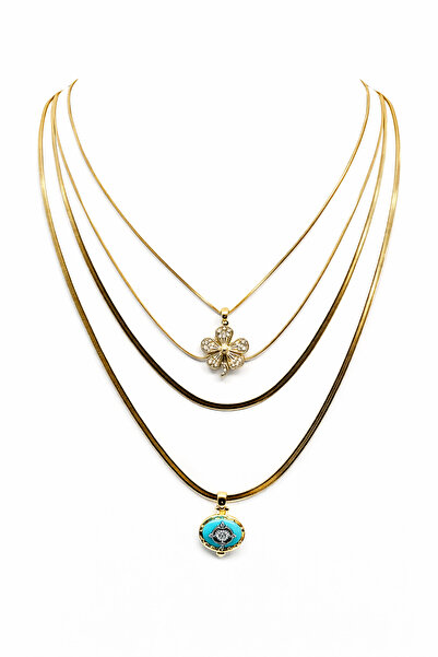 Venus Design Çelik Çoklu Kolye Seti