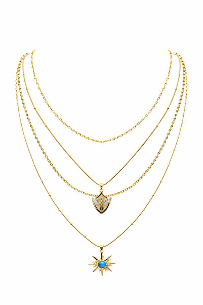 Venus Design Çelik Çoklu Kolye Seti