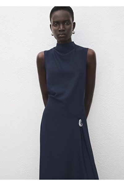 MANGO Woman Metal süslemeli evaze elbise