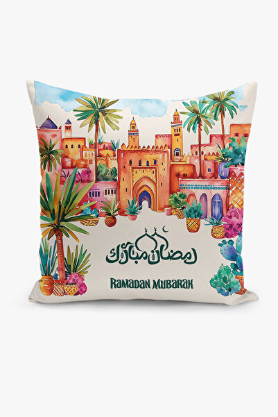 Filamente Husă de pernă cu model Ramadan, imprimată digitală pe două fețe - R...