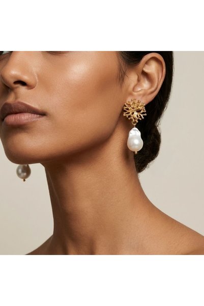 THEIA GemWorks Aurea — Barok İnci Küpe