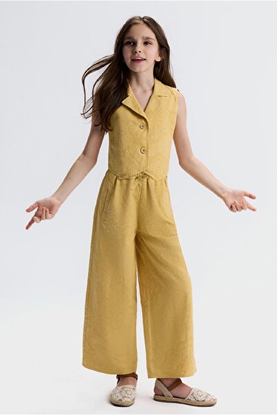 nk kids طقم مكون من قطعتين من سترة منقوشة ناعمة الملمس وبنطلون فضفاض للفتيات ...