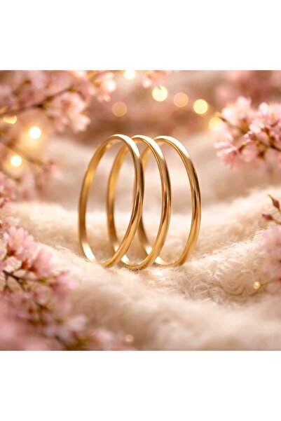 stainless steell Çelik Kadın Bombeli Ajda Bilezik Kelepçe Bileklik Orta boy 6...