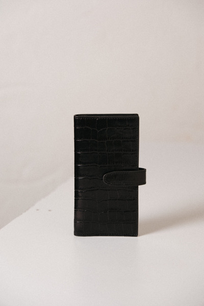 Tuğba Deri Krokodil Cüzdan - Siyah