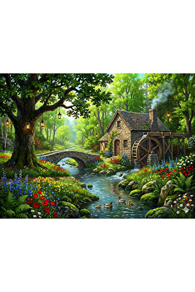 VeliumCraft Canvas Painting Ideal Cabin 44 60 x 40 cm, nature, landscape, pai...