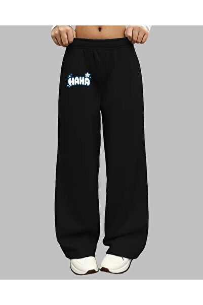 haha Girls' Printed Wide-Leg Sweatpants