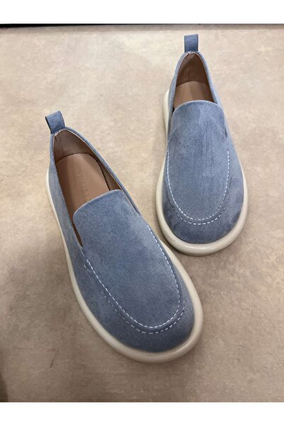 diclepolat Women's Loafer Daily Classic Shoes Casual Moccasin Fonle Blue
