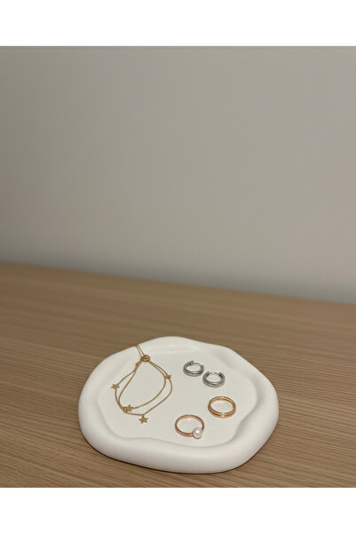 DMR PLACE Dekoratif Bulut Tabak, Takı Organizeri, Hediyelik Alçı Süs Eşyası