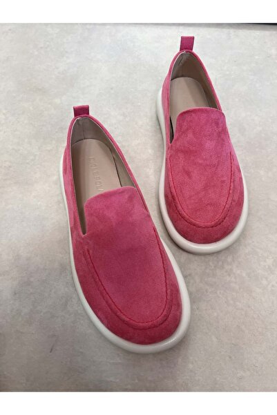 diclepolat Women's Loafer Daily Classic Shoes Casual Moccasin Fonle Fuchsia