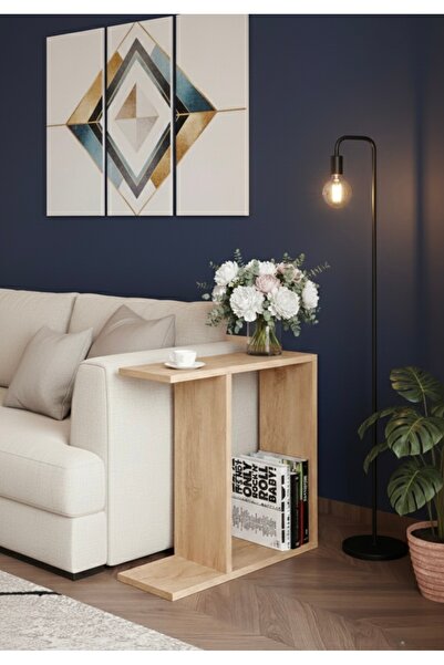 ESEN DESİNG HOME Modern Ahşap C Sehpa – Koltuk Yanı Kullanıma Uygun