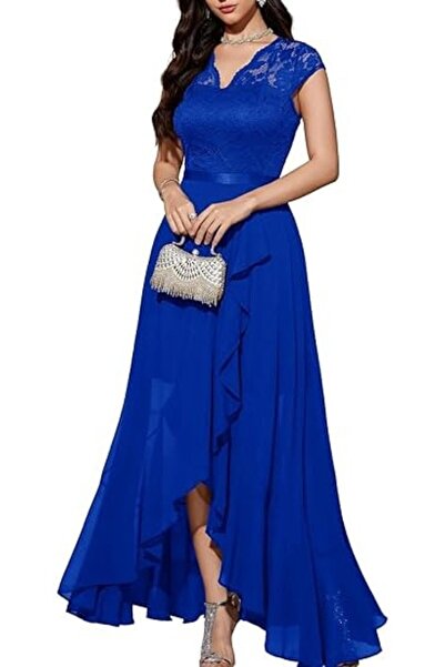 Dotail Bbonlinedress women's dress, size XL, with V-neckline, floral lace, el...