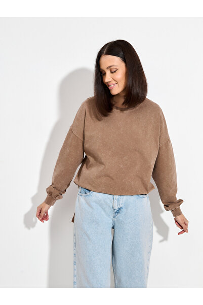 Mod Kids Longsleeve Damski 100% Bawełna Oversize Stonewash Rozmiar 50/52