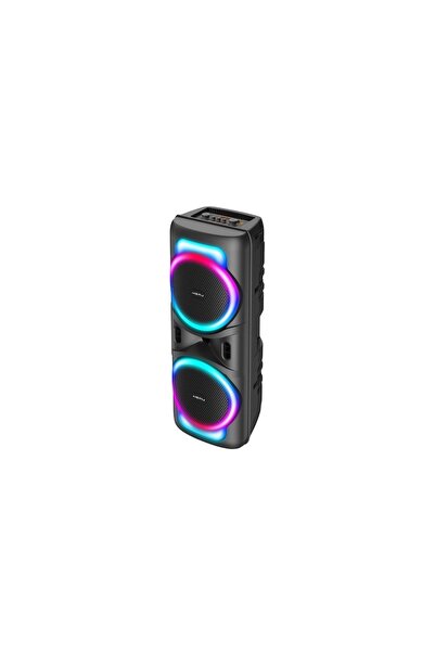 HEPU HP-118 Partybox Bluetooth Hoparlör – 2×8” Hoparlör, 15W Güç, RGB Işık, T...