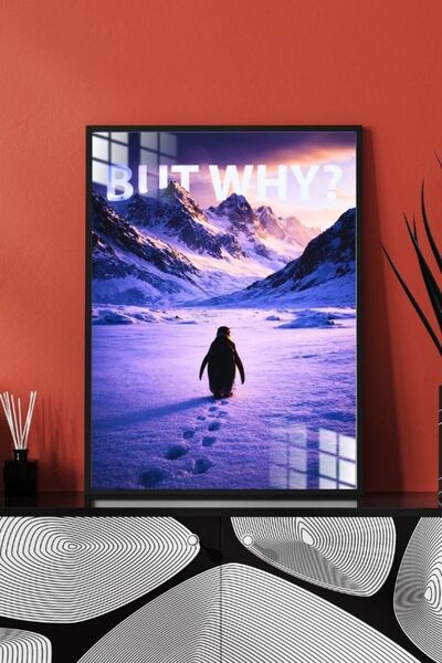 Nihilist Penguen Çerçeveli Metal Poster