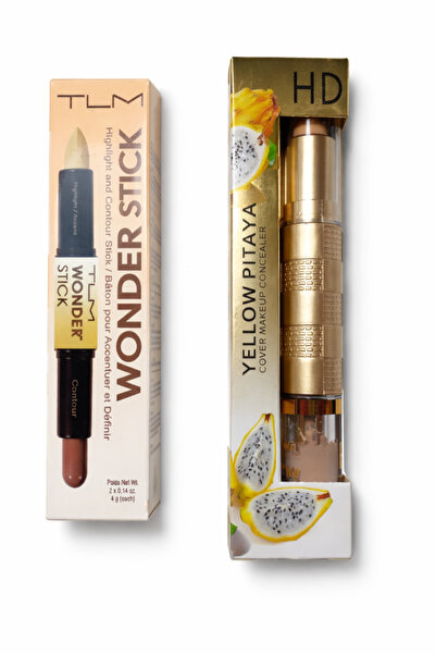 TLM Face makeup set – Wonder Stick contour & highlighter + HD concealer with ...