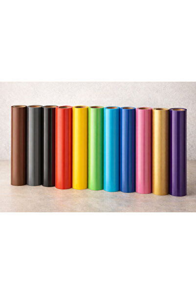 Siser Yurtdışından Tekstil Folyosu – Ana Renk Serisi – Isı Transfer Baskı Fol...