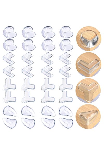 Dotail Комплект от 32 протектора за ъгли на маса GUYUWE, съвместими с маси и ...