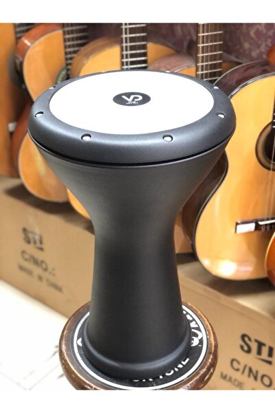 Allians Alüminyum Döküm Siyah Mat Darbuka Çömlek, Sıcak ve Güçlü Sesli Kullanım