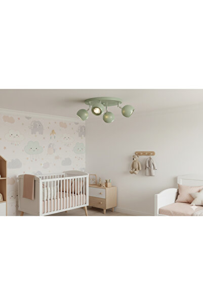 habek avize GU10 os ram tasarruflu led ampül mint yeşil küre dörtlü hareketli...