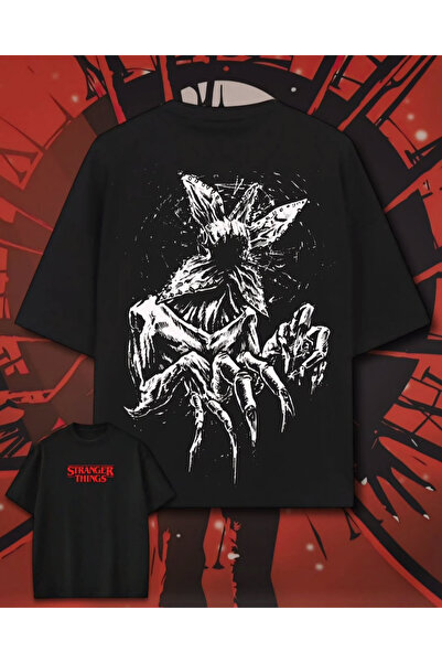 Touz Moda Stranger Things Hellfire Club Printed Unisex Oversize T-Shirt