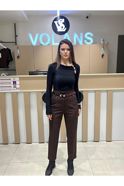 Volans Moda 72239 KEMERLİ YÜKSEK BEL PANTOLON