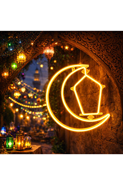 qwell Ramadan trend in the shape of a crescent moon and lantern